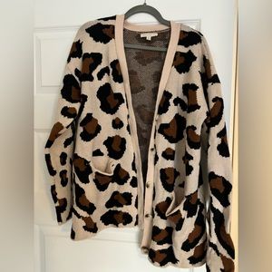 Cheetah Print Cardigan
